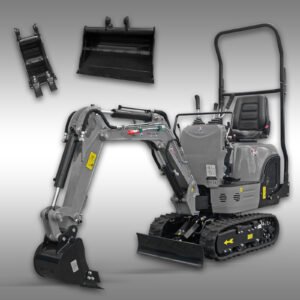 Jansen MB-800 minigraver, kompakt gravemaskine, benzin, komplet sæt