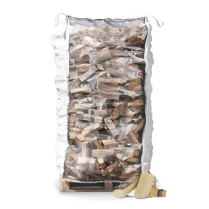 Ovntørret birk i bigbag, 25 cm stykker – ca. 1,8 m3