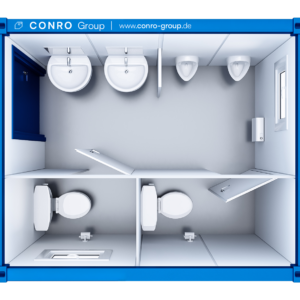 10' herretoiletcontainer