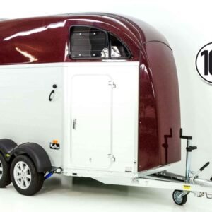 Humbaur hestetrailer XANTHOS AERO 2400 | lilla rød | sadelrum | alufælge