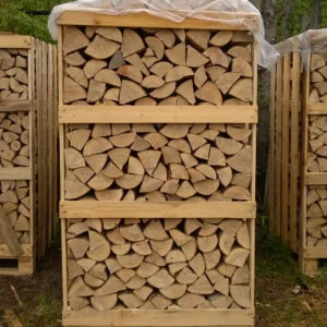 Brænde fra Skåne – 3 stk. Dansk Bøg TØRT Brændetårn / 25 cm langt / 1,8m³