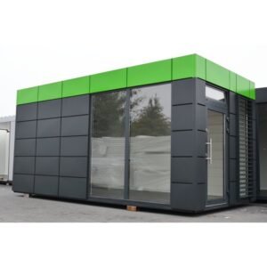 6 x 2,5 m kontorcontainer / salgscontainer - model Green Line